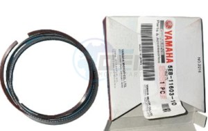 Product image: Yamaha - 5EB116031000 - PISTON RING SET (65.5 MM STD)  