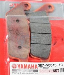 Product image: Yamaha - 3D7W00451000 - BRAKE PAD KIT 