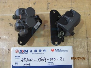 Product image: Sym - 45100-XGA-000-S1 - FR. CALIPER ASSY (S-881S) 