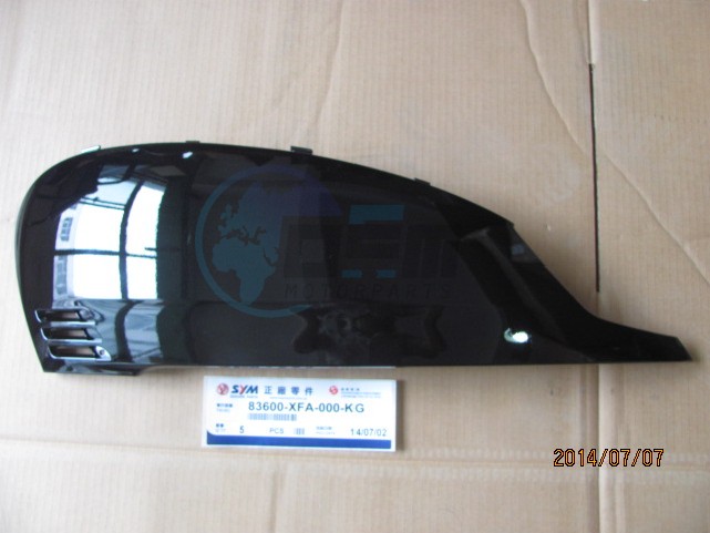 Product image: Sym - 83600-XFA-000-KG - MOTORPLAAT L ZWART BK-5560S  0