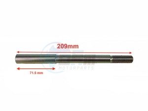 Product image: Rieju - 0/000.190.5304 - FRONT WHEEL SHAFT (FRAM.GT 900583) 