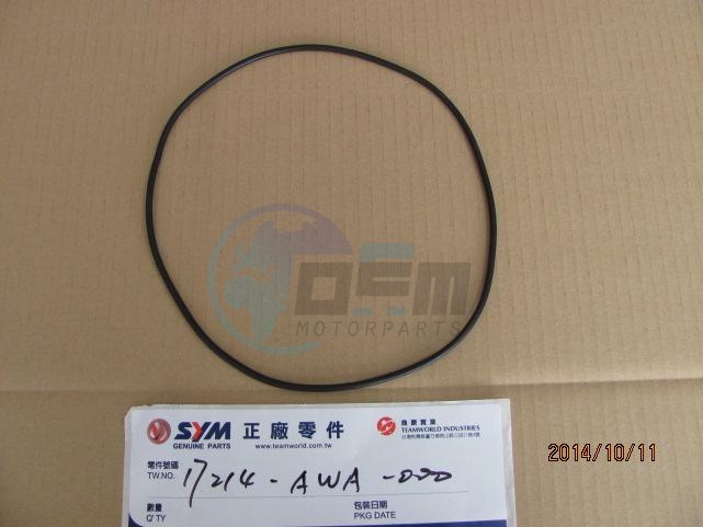 Product image: Sym - 17214-AWA-000 - AIR CLEANER CASE SEAL  1