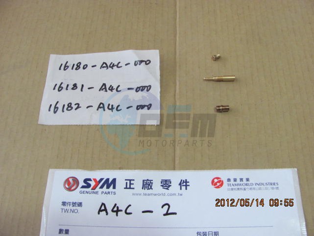 Product image: Sym - A4C-2 - CARB.SCREW FIX SET.  0