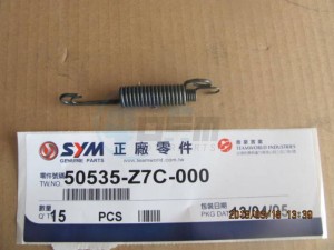 Product image: Sym - 50535-Z7C-000 - SIDE STAND SPRING ASSY 