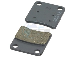 Product image: Piaggio - 649830 - BRAKE COUPLE PADS 