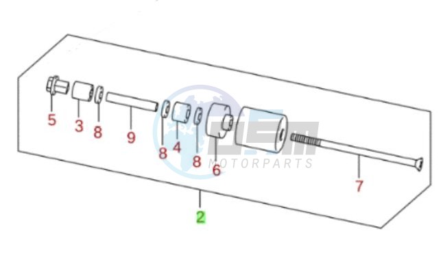 Product image: Suzuki - 56200-32852 - Balancer set, Handlebar  0