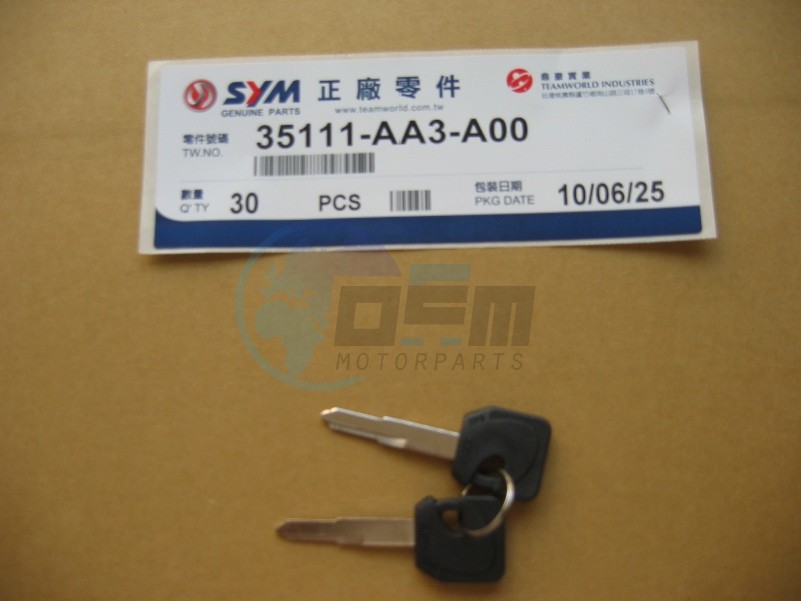 Product image: Sym - 35111-AA3-A00 - KEYS (1 PAIR)  0