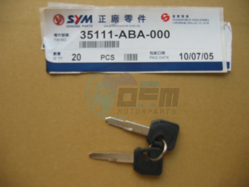 Product image: Sym - 35111-AA3-A00 - KEY  1