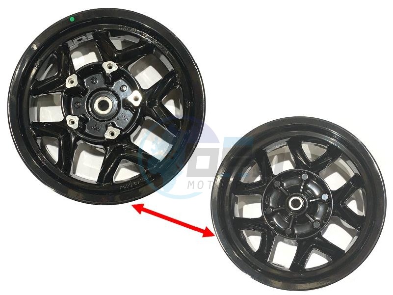 Product image: Sym - 42601-L9F-800-KB - RR. CAST WHEEL COMP. BK-001C  0