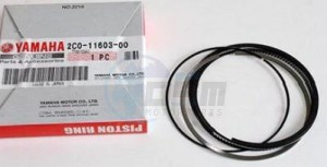 Product image: Yamaha - 2C0116030000 - PISTON RING SET (STD) 