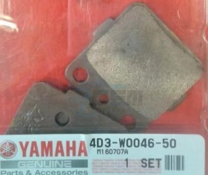 Product image: Yamaha - 4D3W00465000 - BRAKE PAD KIT 2 