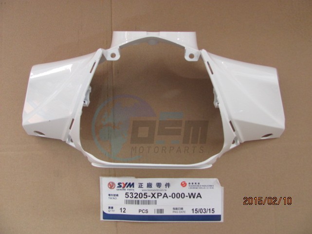 Product image: Sym - 53205-XPA-000-WA - FR.HANDLE COVER(WH-006)  0