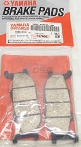 Product image: Yamaha - 5BNW00450000 - BRAKE PAD KIT  