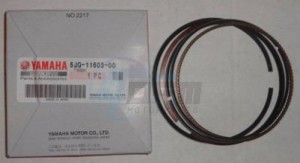 Product image: Yamaha - 5JG116030000 - PISTON RING SET (STD) 