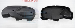 Product image: Sym - 1135A-L4A-013 - L.OUTER COVER ASSY.BK-001U 