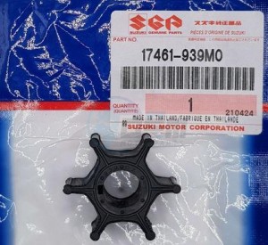 Product image: Suzuki - 17461-939M0 - IMPELLER,WATER 