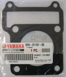 Product image: Yamaha - 5HHE11810000 - GASKET CYLINDER HEAD 1 