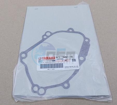 Product image: Yamaha - 5VY154511000 - GASKET, CRANKCASE COVER 1  0