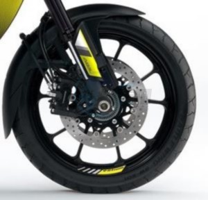 Product image: Suzuki - 990D0-WHL04-YEL - WHEEL DECAL SMALL YELLOW 