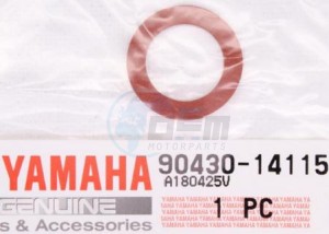 Product image: Yamaha - 904301411500 - GASKET (663) 