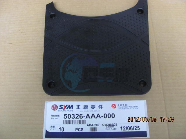Product image: Sym - 50326-AAA-000 - BATTERY COVER  0