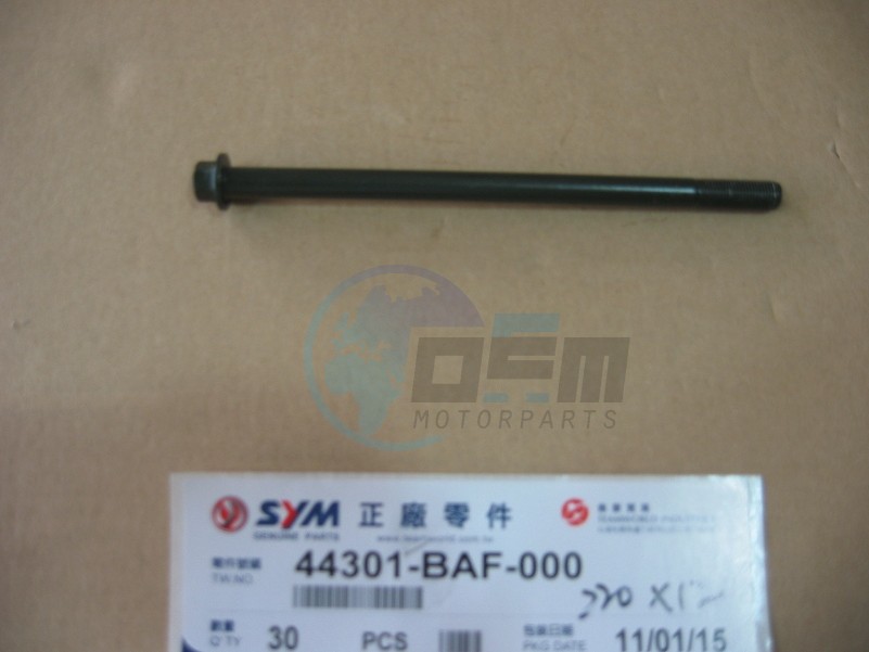 Product image: Sym - 44301-APG-000 - FR. WHEEL AXLE  0