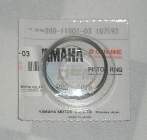 Product image: Yamaha - 260116010300 - PISTON RING SET (STD) 