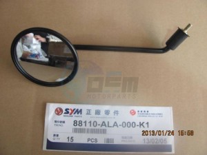 Product image: Sym - 88110-ALA-000-K1 - R.BACK MIRROR ASSY. 