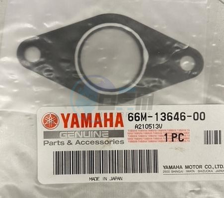 Product image: Yamaha - 66M136460000 - GASKET, MANIFOLD 2  0