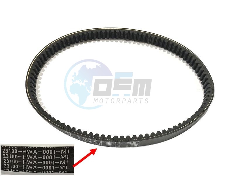 Product image: Sym - 1B01HWA01 - DRIVE BELT  1