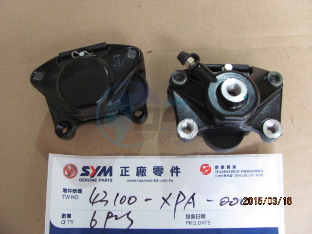 Product image: Sym - 43100-XPA-000 - RR.CALIPER ASSY  0