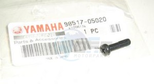 Product image: Yamaha - 985170502000 - SCREW, PAN HEAD 