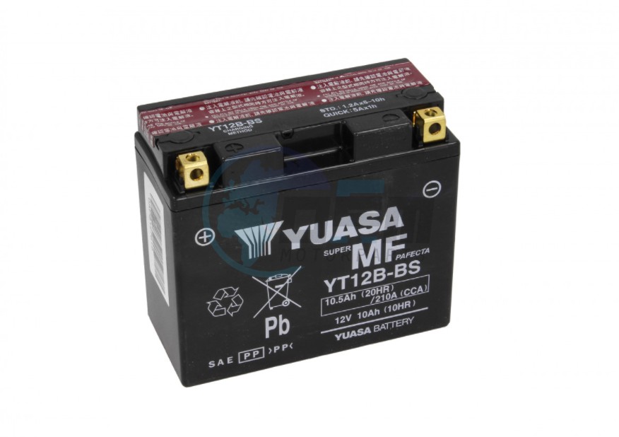 Product image: Vespa - AP8127619 - Battery YT12B-BS   0