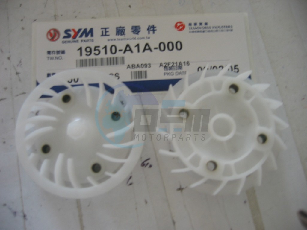 Product image: Sym - 19510-A1A-000 - COOLING FAN  0