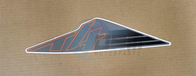 Product image: Sym - 87127-XB7-000-T2 - R. BODY COVER STRIPE A(YELLOW AND GRAY)  0