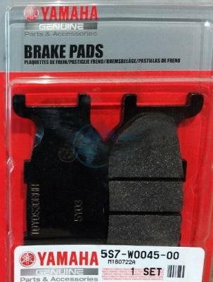 Product image: Yamaha - 5S7W00450000 - BRAKE PAD KIT  0