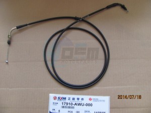 Product image: Sym - 17910-AWU-000 - THROT. CABLE COMP. 