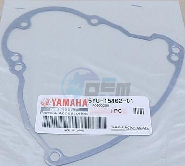 Product image: Yamaha - 5YU154620100 - GASKET, CRANKCASE COVER 3  0