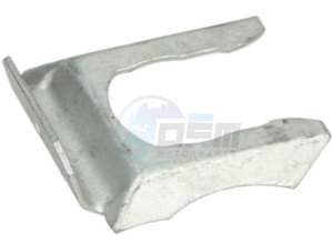 Product image: Piaggio - 136916 - PLATE FOR RETAINING THE BRAKE FLEX. PIPE 