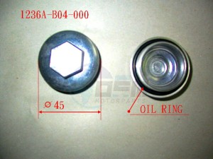 Product image: Sym - 1236A-B04-000 - TAPPET ADJUSTING HOLE CAP ASSY 