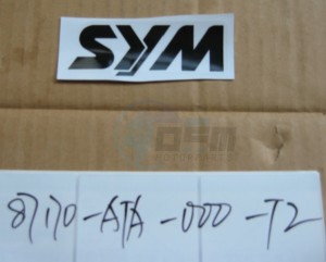 Product image: Sym - 87170-ATA-000-T2 - DECOR LOGO SYM (GOLD) 