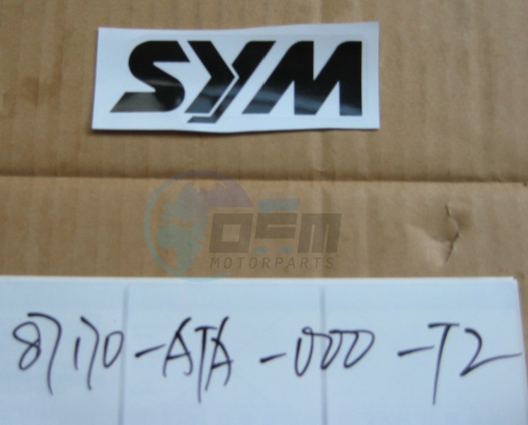 Product image: Sym - 87170-ATA-000-T2 - DECOR LOGO SYM (GOLD)  0