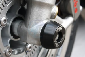 Product image: GSG-Mototechnik - 25-35-295 - Crash protector Front wheel  Triumph  Thruxton R 1200 2016- 