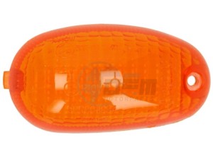 Product image: Piaggio - 498436 - FRONT FLASHER LENS RIGHT 