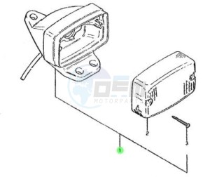 Product image: Suzuki - 35710-03431 - LAMP ASSY, TAIL         