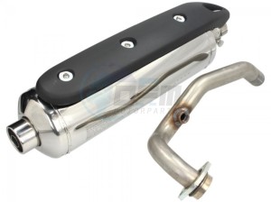 Product image: Gilera - 1A0013155 - Silencer complete with protection 