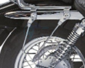 Product image: Suzuki - 99000-990M7-110 - SADDLEBAG-HOLDER. CHROME 