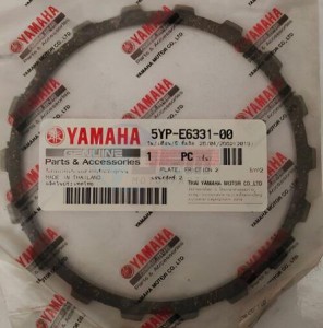 Product image: Yamaha - 5YPE63310000 - PLATE, FRICTION 2 