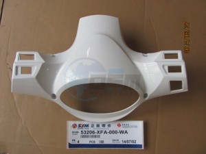 Product image: Sym - 53206-XFA-000-WA - RR. HANDLE COVER WH-006 