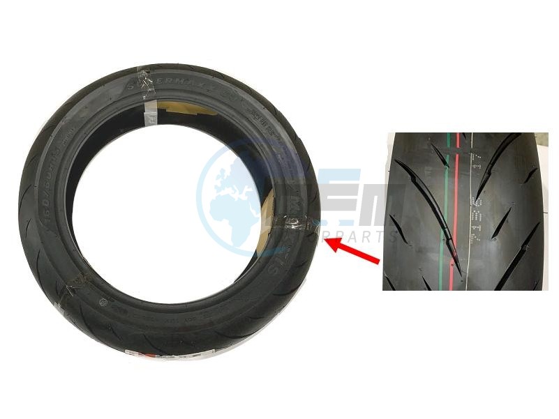 Product image: Sym - 42710-TL2-001 - RR. TIRE ASSY.(160/60-15)  0